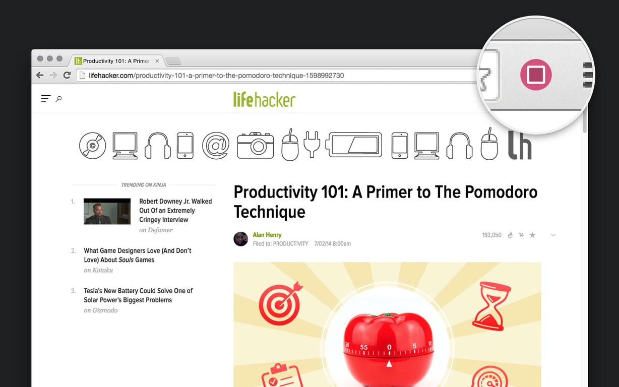 RoundPie: Focus on workflow with Timer